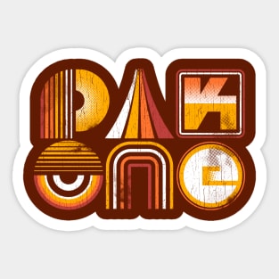 PAC ONE 70s Sticker